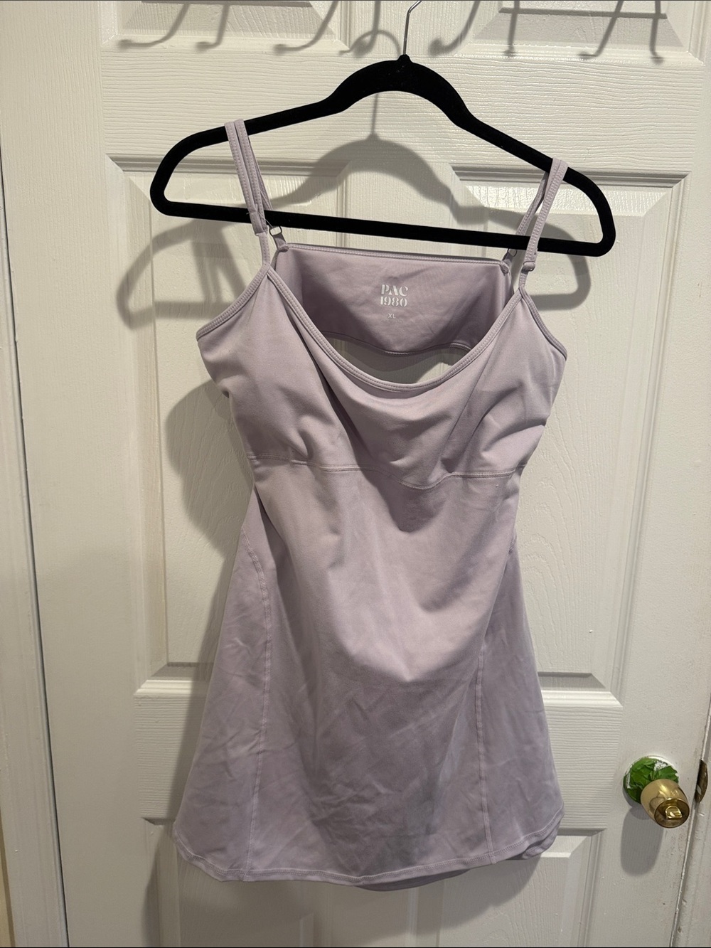 Lavender Tank Dress With Backless; Under Short With Pockets